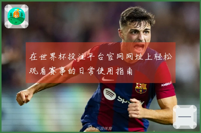 在世界杯投注平台官网网址上轻松观看赛事的日常使用指南